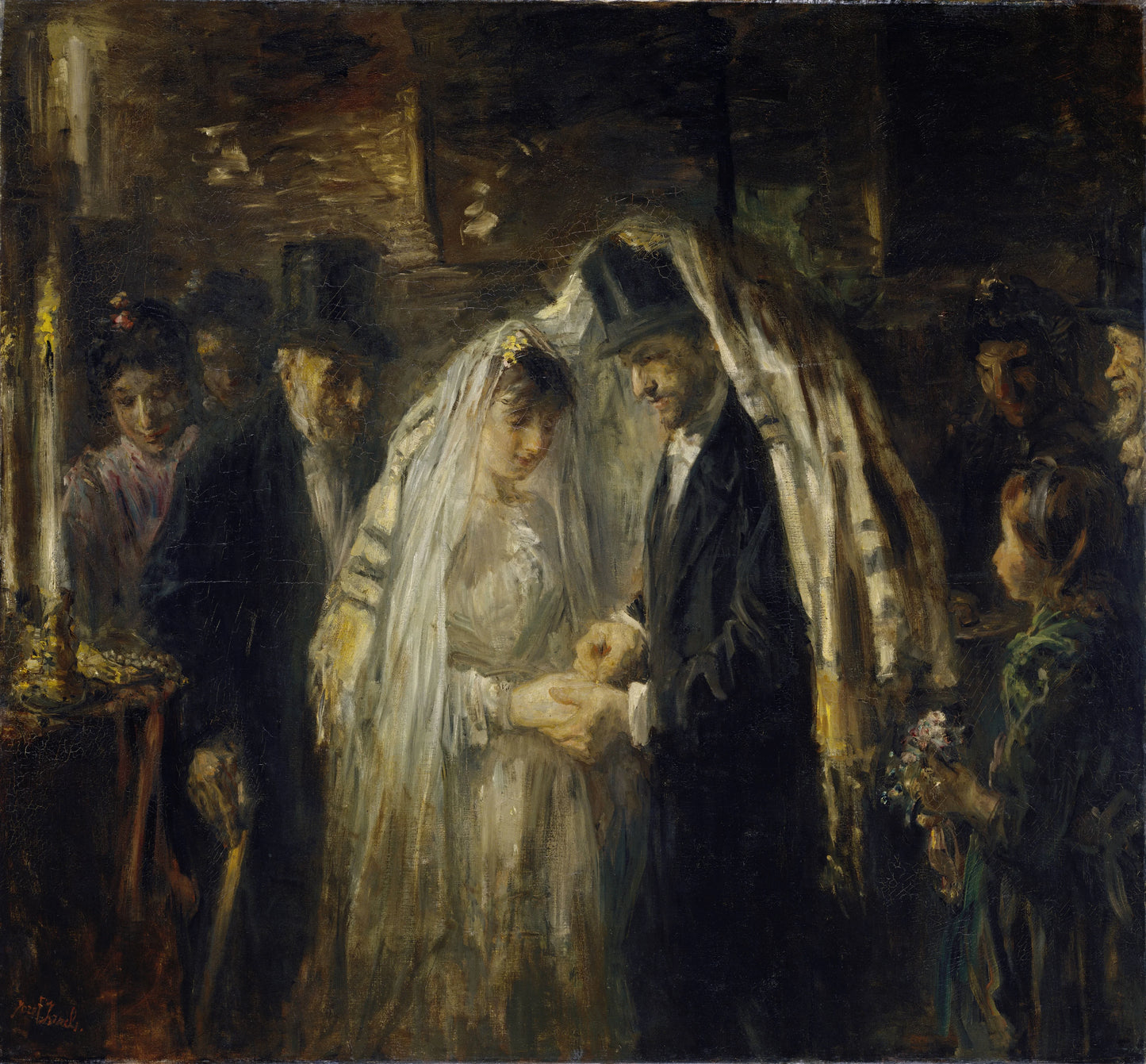 Jewish Wedding, Thought to be the Wedding of the Artist's Daughter Mathilde and G.D. Cohen Tervaert, 1903 – Jozef Israëls Vintage Art Print | Wall Art Poster