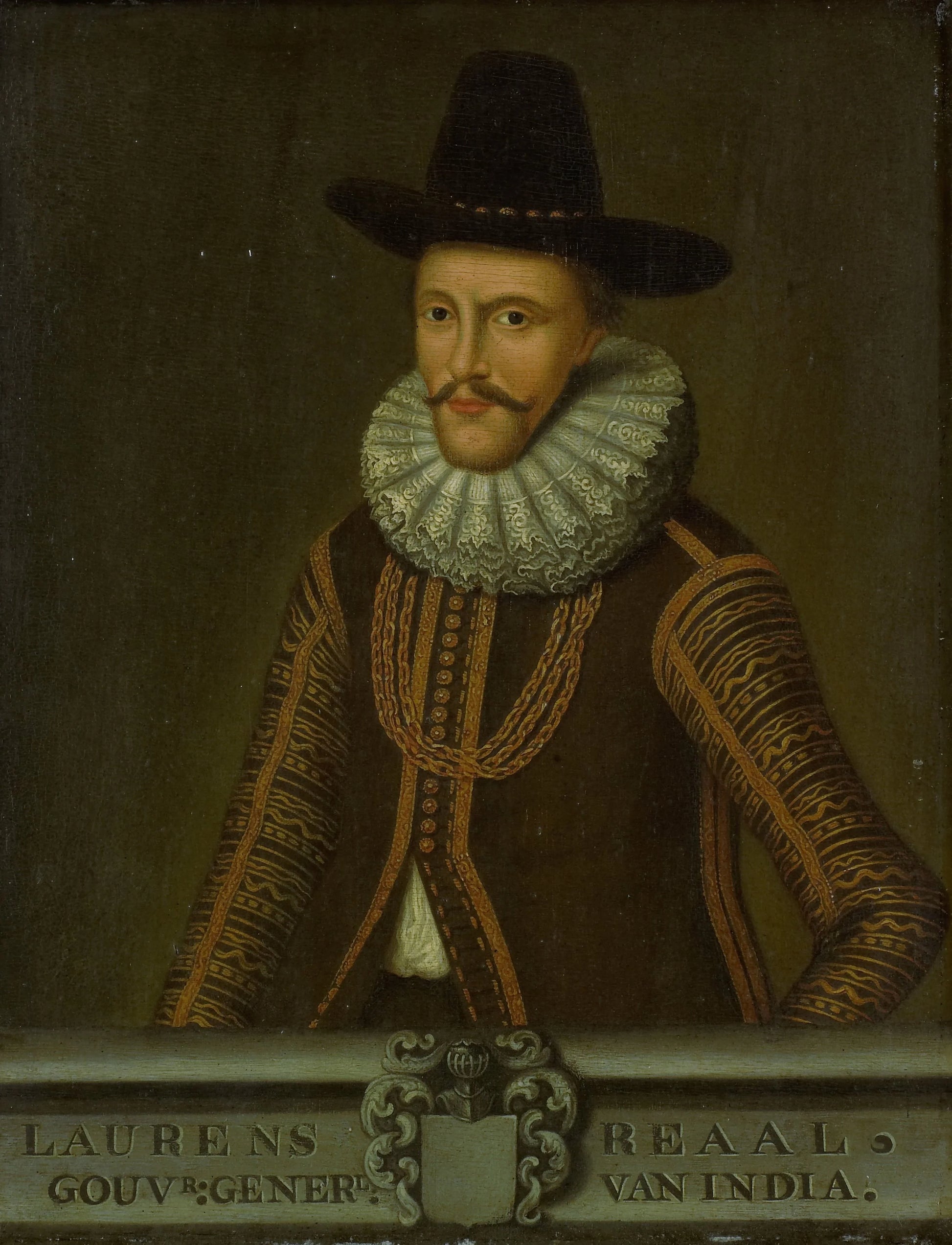 Portrait of Laurens Reael, Governor-General of the Dutch East Indies – copy after anonymous Vintage Portrait Art Print | Wall Art Poster