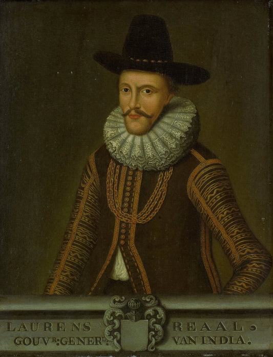Portrait of Laurens Reael, Governor-General of the Dutch East Indies – copy after anonymous Vintage Portrait Art Print | Wall Art Poster