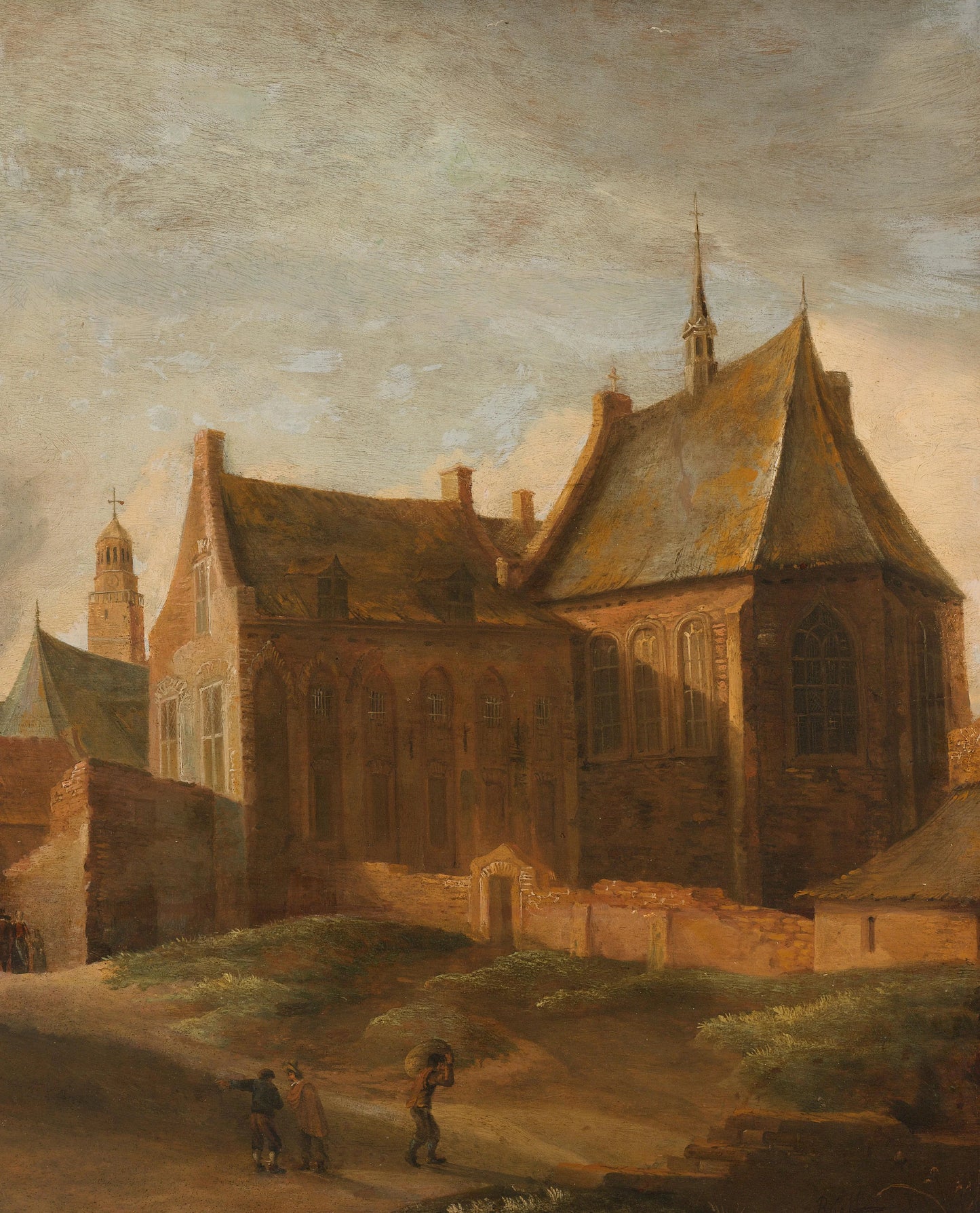 Convent of Saint Agnes in Utrecht – Pieter des Ruelles Vintage Art Print | Wall Art Poster