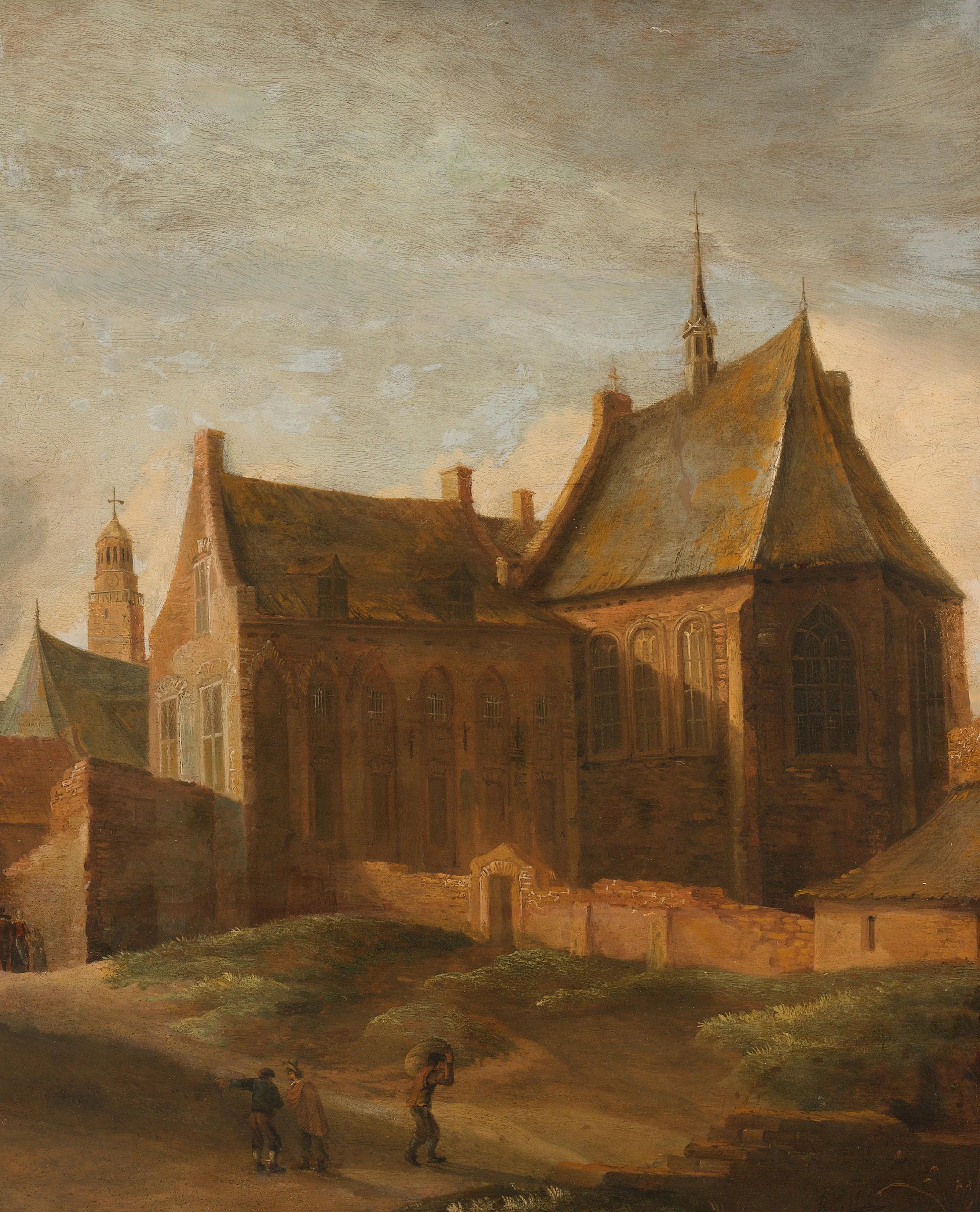 Convent of Saint Agnes in Utrecht – Pieter des Ruelles Vintage Art Print | Wall Art Poster