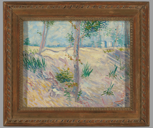 Riverbank with Trees – Vincent van Gogh Vintage River Scene Art Print | Wall Art Poster