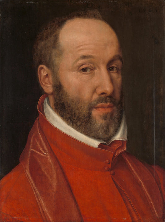 Portrait of Antoine Perrenot, Cardinal de Granvelle, Minister to Charles V and Philip II – anonymous Vintage Portrait Art Print | Wall Art Poster