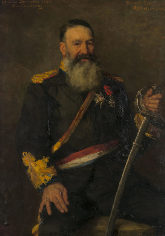 Piet J. Joubert (1831-1900). Commandant-generaal van de Zuid-Afrikaanse Republiek – Thérèse Schwartze Vintage Portrait Art Print | Wall Art Poster