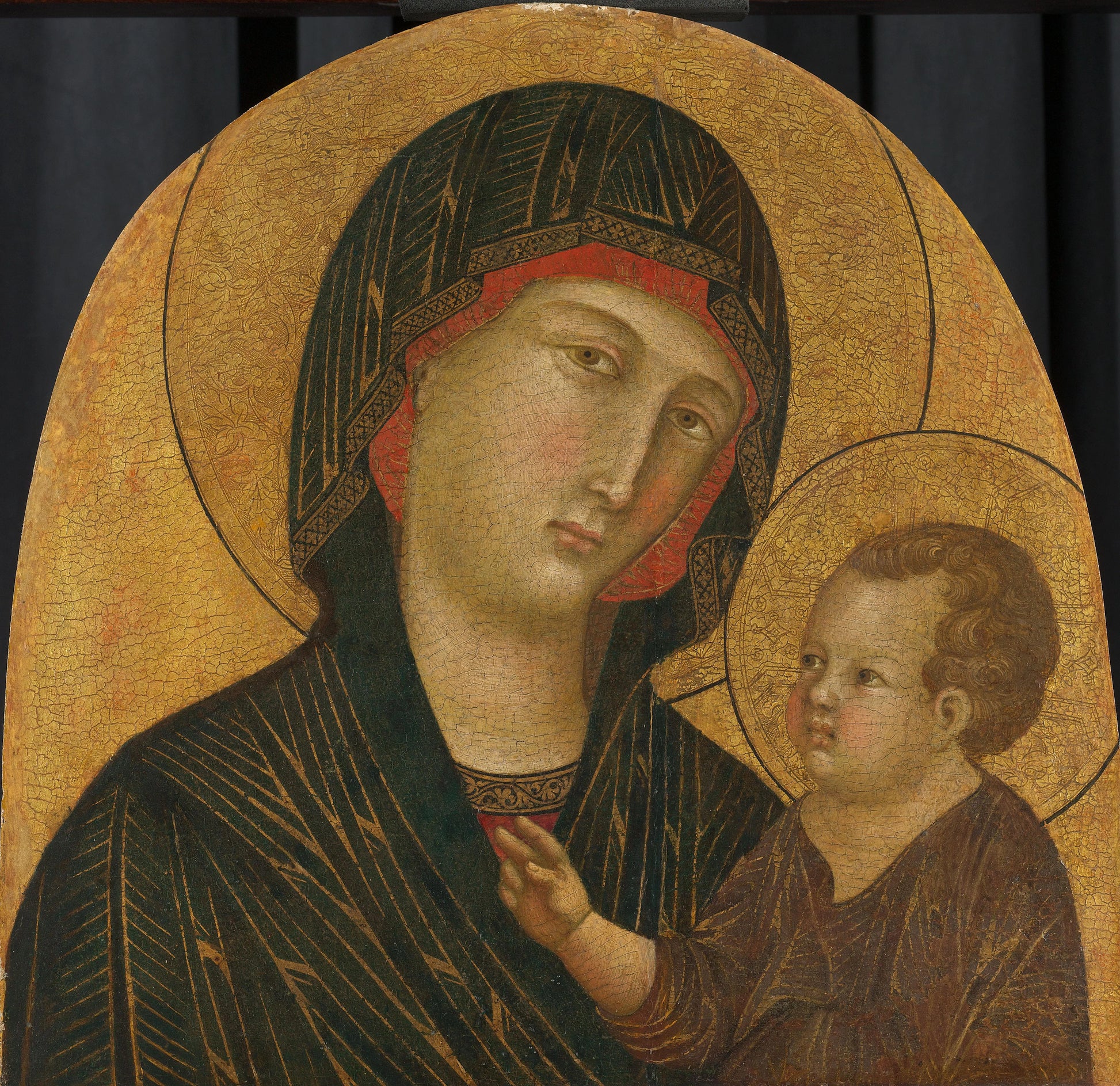 Madonna and Child – Meester van Badia a Isola Vintage Art Print | Wall Art Poster