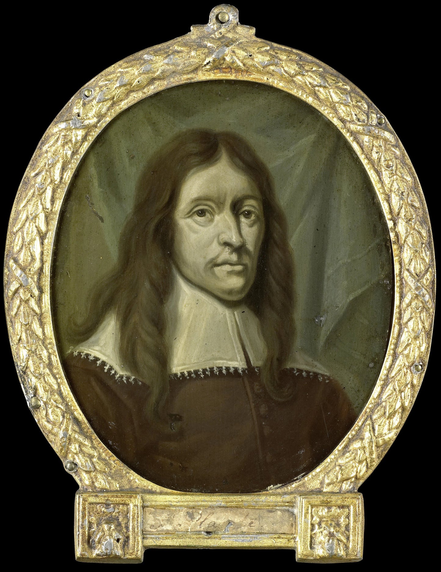 Portrait of Simon Abbes Gabbema, Historian of Friesland in Leeuwarden – Arnoud van Halen Vintage Portrait Art Print | Wall Art Poster