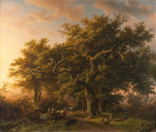Forest Scene – Barend Cornelis Koekkoek Vintage Landscape Art Print | Wall Art Poster