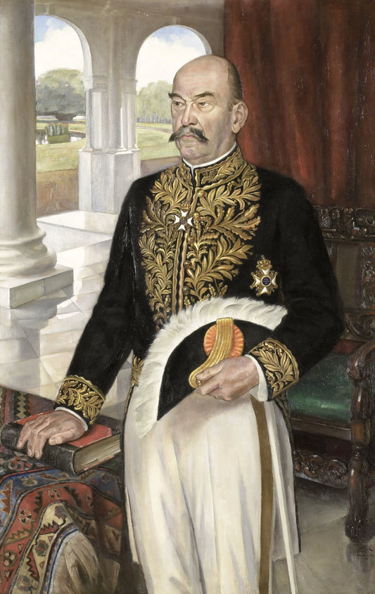 Dirk Fock (1858-1941). Gouverneur-generaal (1921-26) – Jan Frank (mentioned on object) Vintage Portrait Art Print | Wall Art Poster