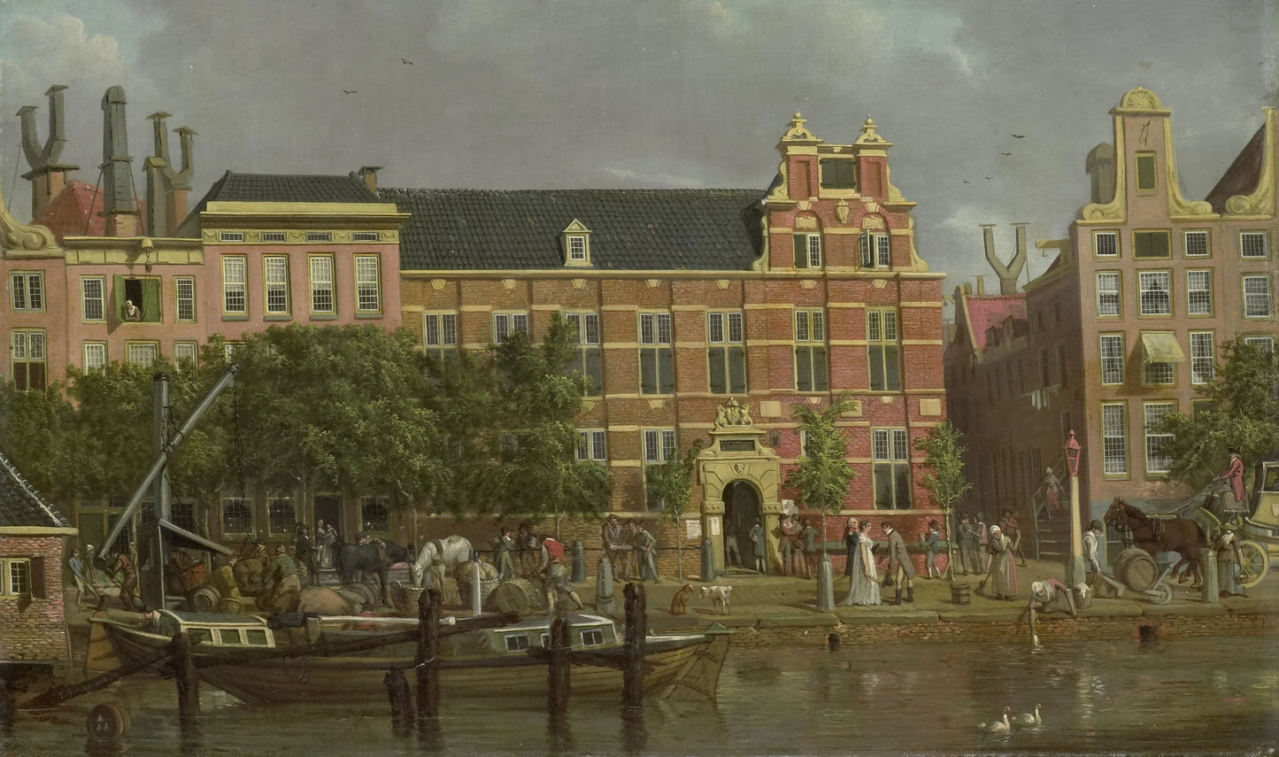 The Latin school on the Singel, Amsterdam – Jacob Smies Vintage Art Print | Wall Art Poster