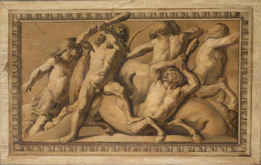 Hercules Slays the Centaurs (Jupiter Defeating the Centaurs) – Jacob van Campen Vintage Art Print | Wall Art Poster