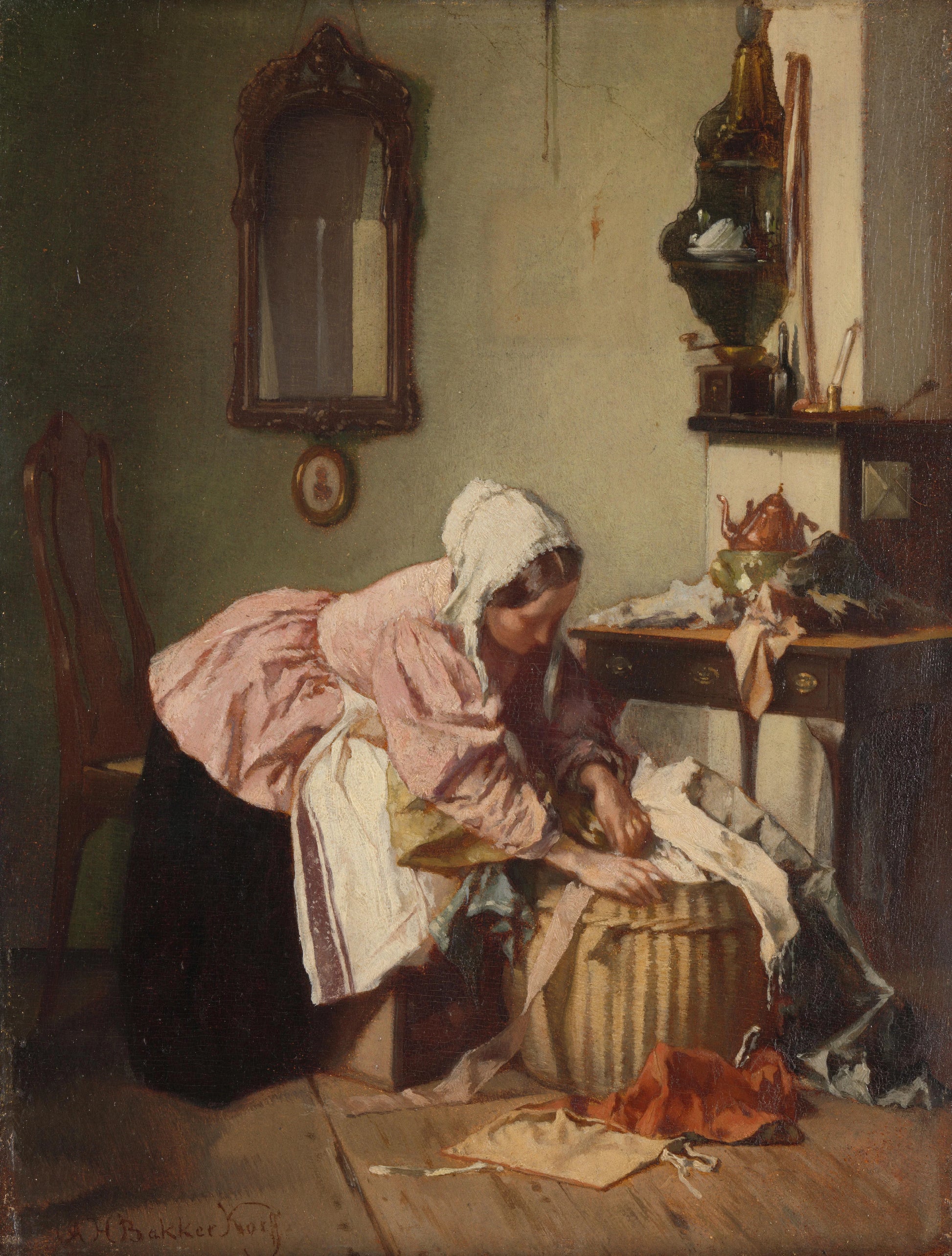 The Rag Basket – Alexander Hugo Bakker Korff (mentioned on object) Vintage Art Print | Wall Art Poster