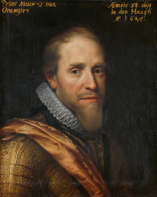 Portrait of Maurits (1567-1625), Prince of Orange – workshop of Michiel Jansz van Mierevelt Vintage Portrait Art Print | Wall Art Poster