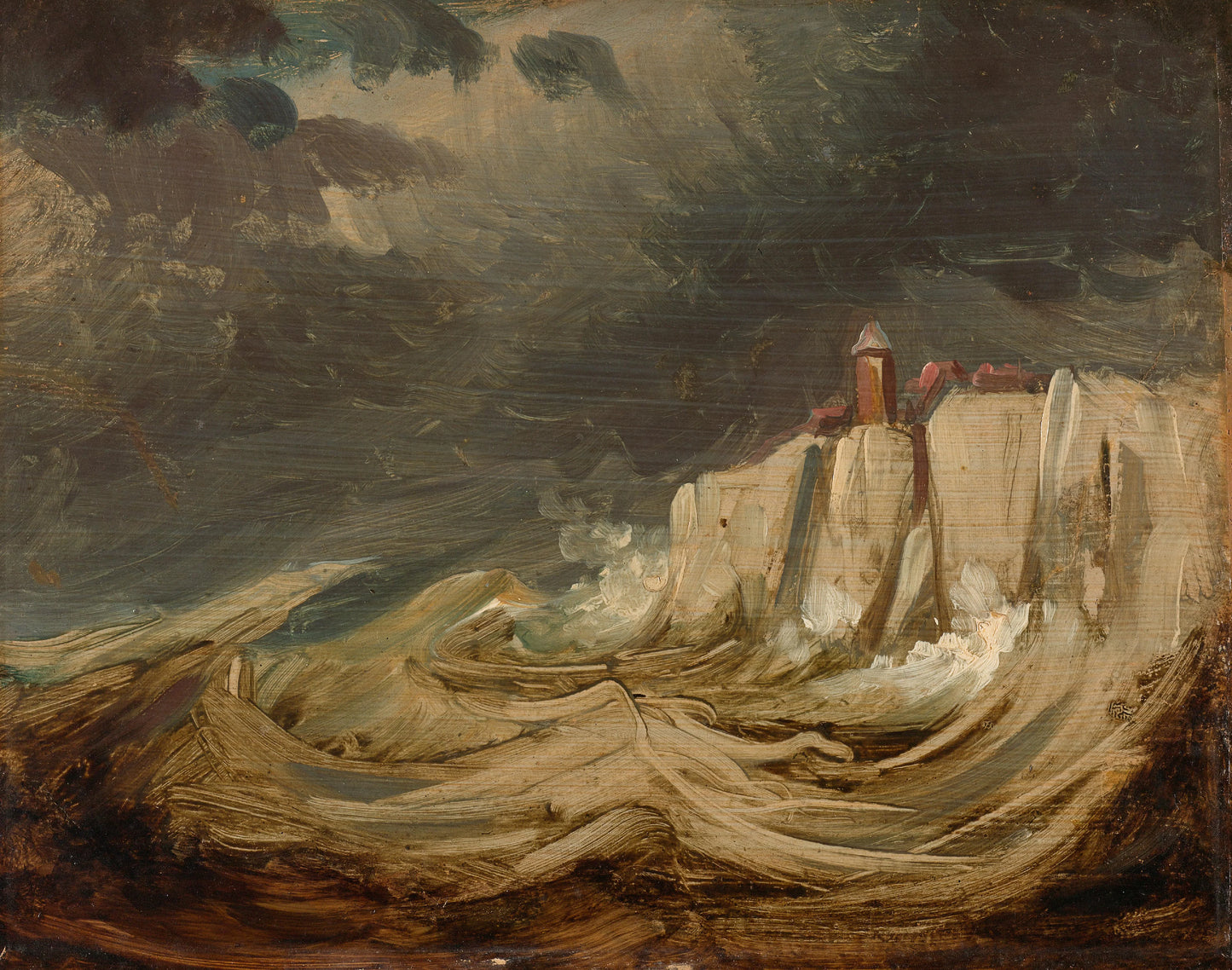 Storms on the Coast – Johannes Tavenraat Vintage Marine Scene Art Print | Wall Art Poster