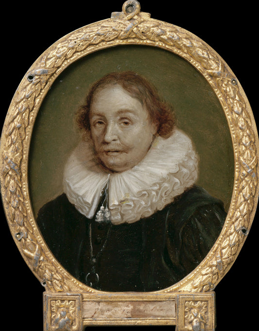 Portrait of Pierius Winsemius, Professor of Rhetoric and History in Franeker – Jan Maurits Quinkhard Vintage Portrait Art Print | Wall Art Poster