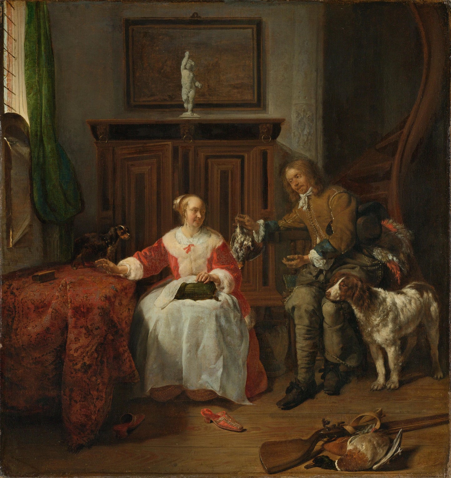 The Hunter’s Present – Gabriël Metsu Vintage Bird Study Art Print | Wall Art Poster
