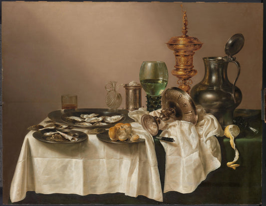 Still Life with Gilt Goblet – Willem Claesz Heda (signed by artist) Vintage Still Life Art Print | Wall Art Poster