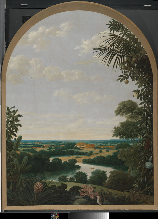 Landscape in Brazil – Frans Jansz. Post (vermeld op object) Vintage Landscape Art Print | Wall Art Poster