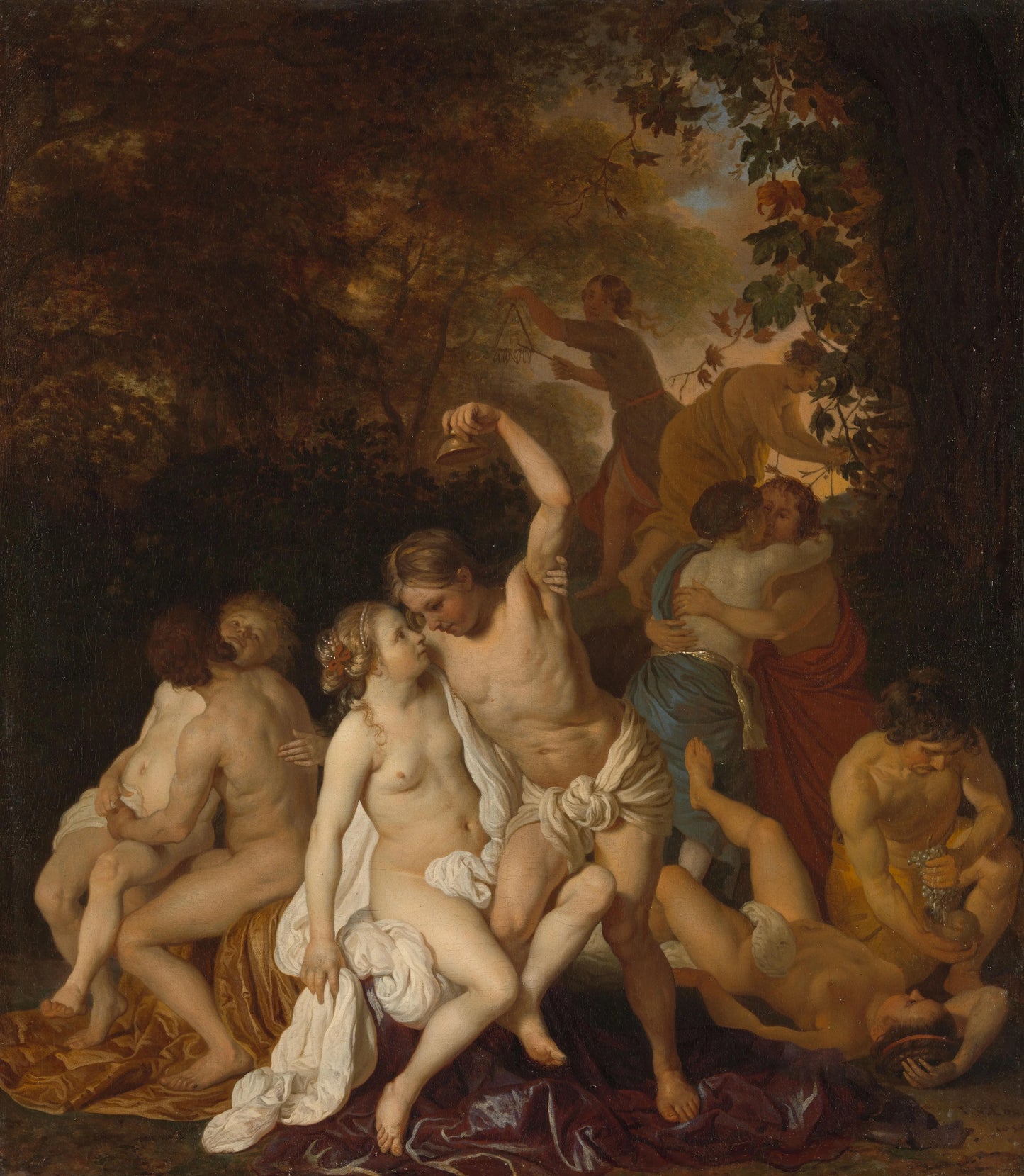 Bacchanal – Jacob van Loo (signed by artist) Vintage Art Print | Wall Art Poster