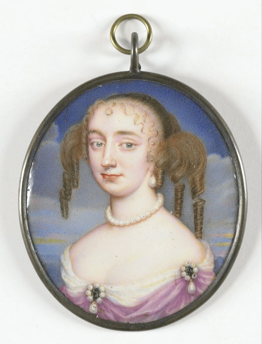 Portret van een vrouw, misschien Anne Hyde (1637-71), eerste echtgenote van Jacobus II van Engeland – anoniem Vintage Art Print | Wall Art Poster
