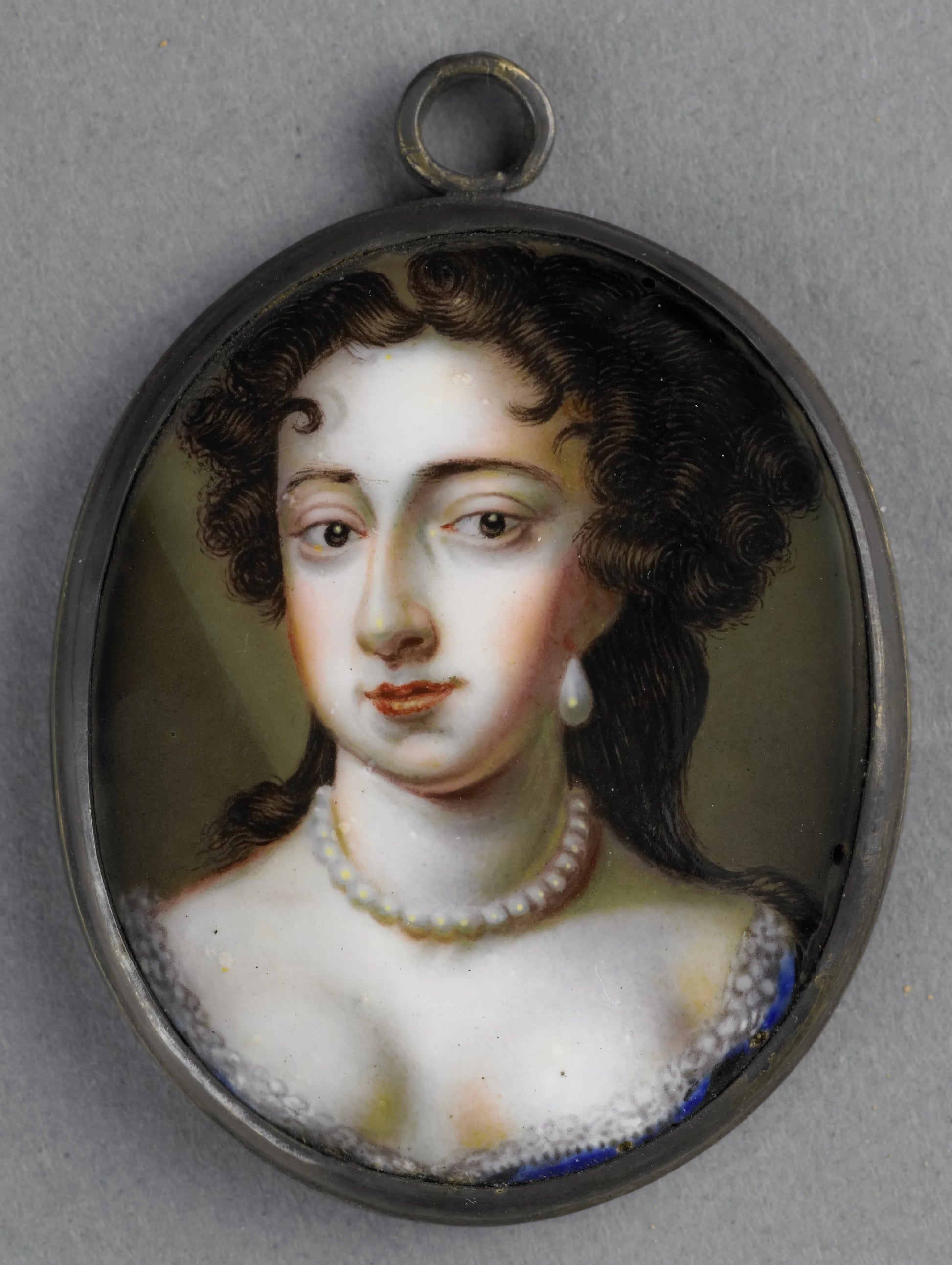 Portrait of Mary Stuart (1662-95). Wife of William III – omgeving van Charles Boit Vintage Portrait Art Print | Wall Art Poster