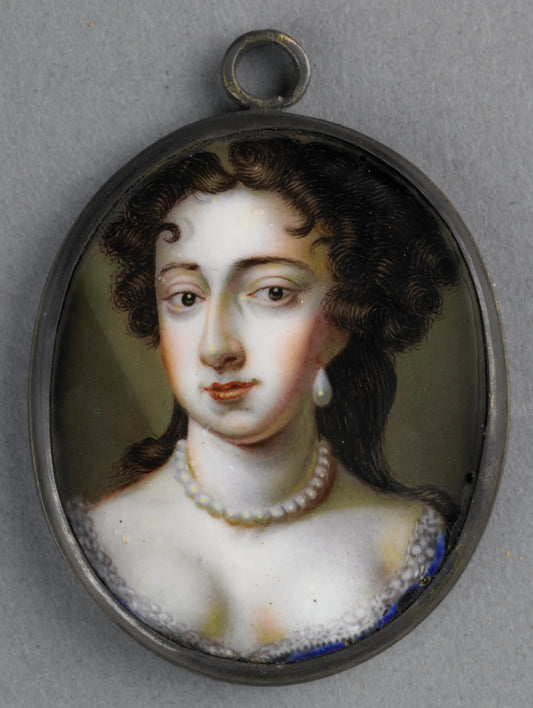 Portrait of Mary Stuart (1662-95). Wife of William III – omgeving van Charles Boit Vintage Portrait Art Print | Wall Art Poster