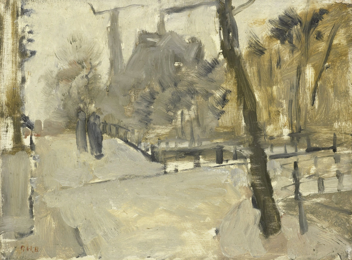 The Leidsegracht, Amsterdam – George Hendrik Breitner (vermeld op object) Vintage Cityscape Art Print | Wall Art Poster