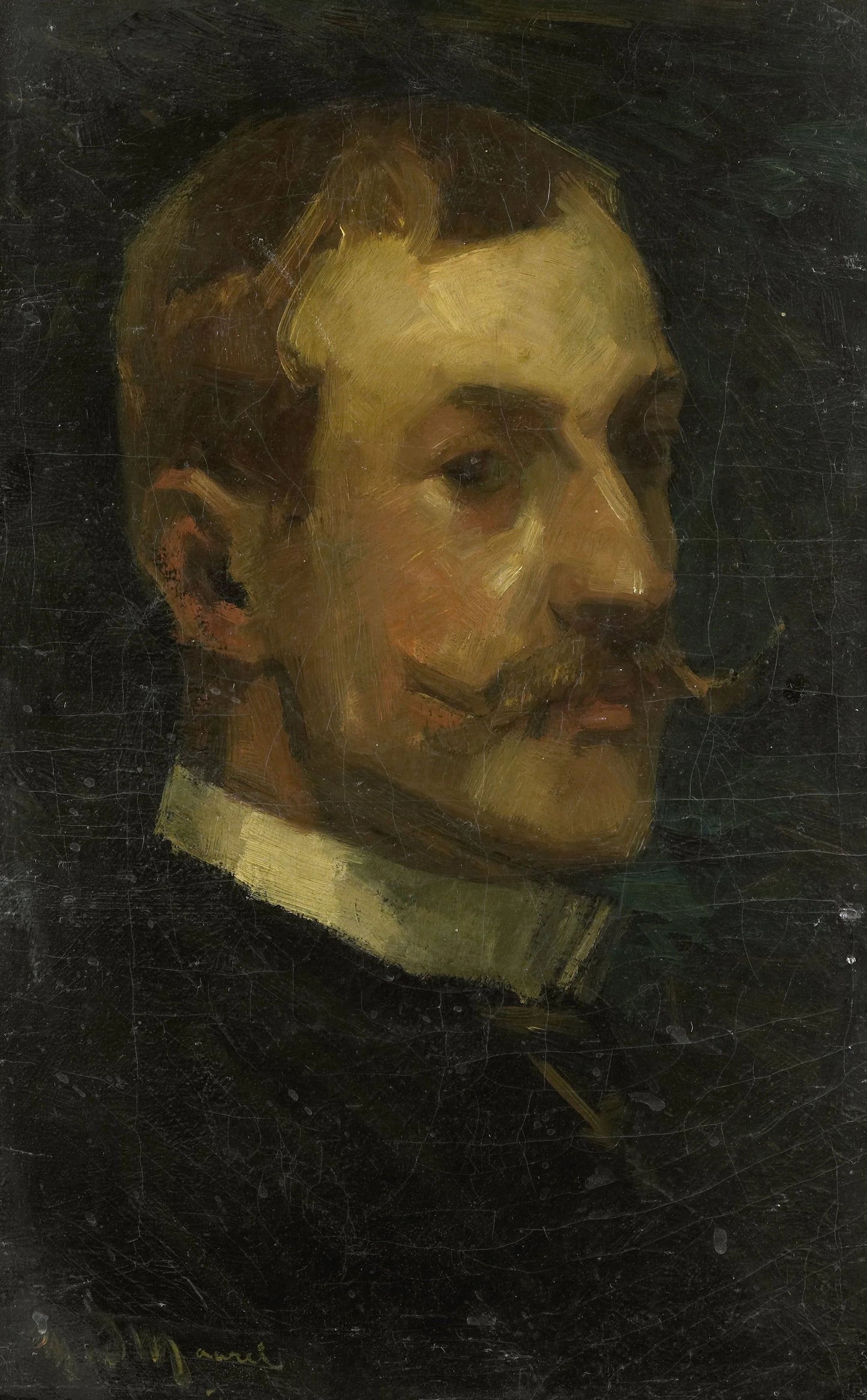 Adriaan Pit (1860-1944). Directeur van het Nederlands Museum voor Geschiedenis en Kunst te Amsterdam – Marinus van der Maarel Vintage Portrait Art Print | Wall Art Poster