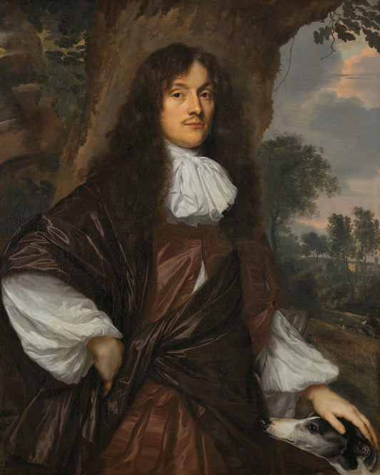 Portrait of Jacob de Witte (1628-79) – Jan Mijtens (eigenhandig gesigneerd) Vintage Portrait Art Print | Wall Art Poster