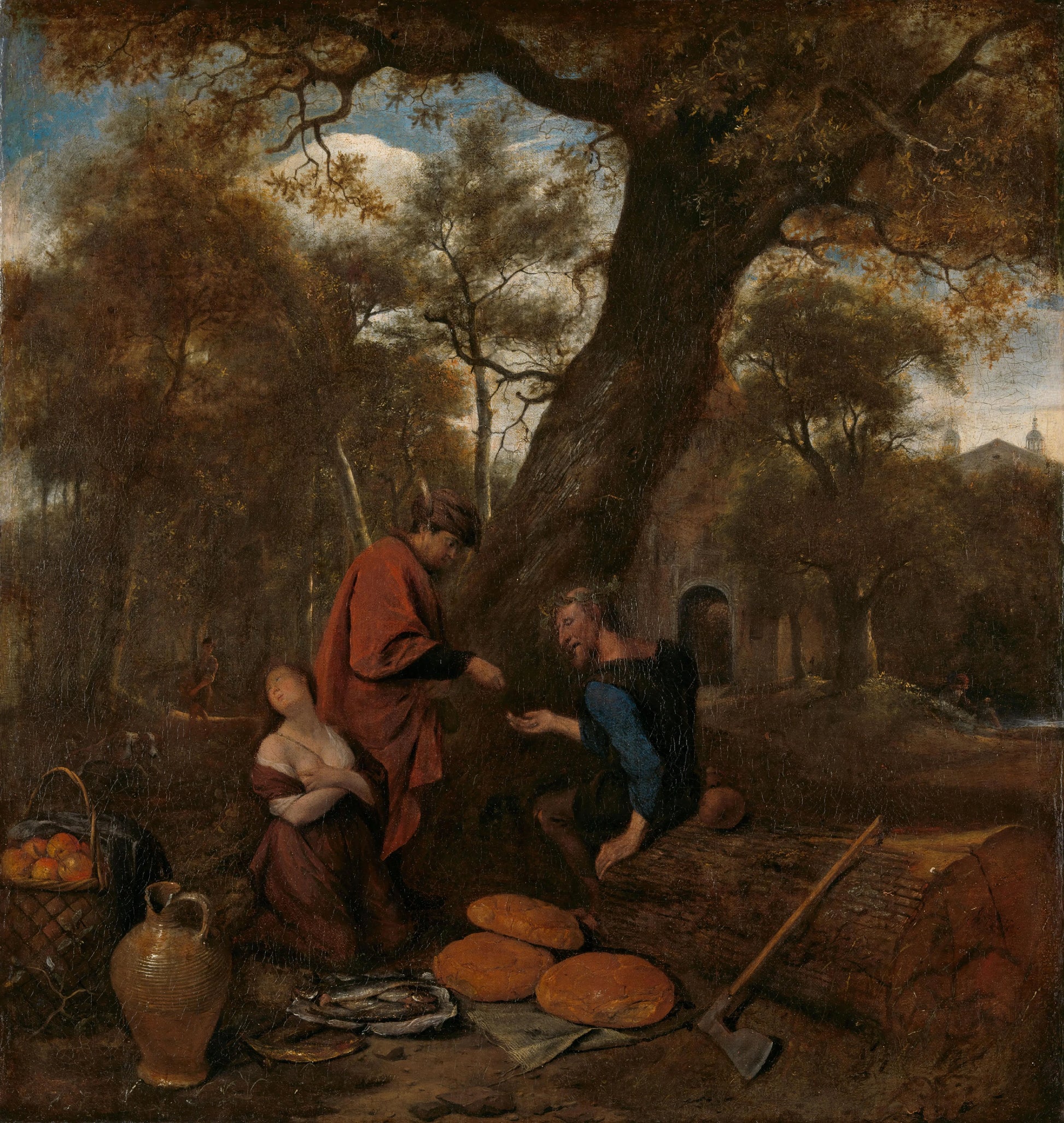Erysichthon selling his daughter – Jan Havicksz. Steen Vintage Still Life Art Print | Wall Art Poster