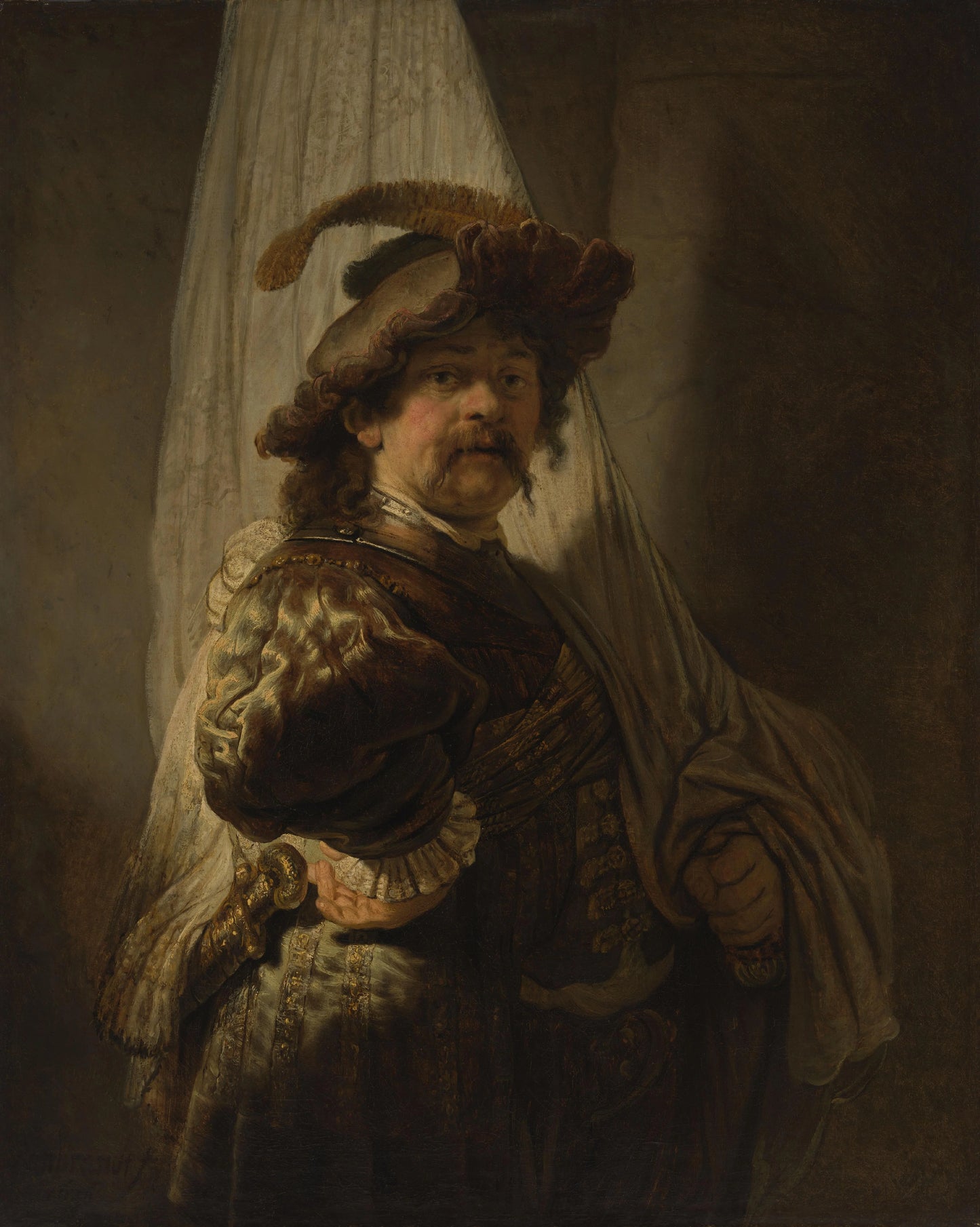 The Standard Bearer – Rembrandt van Rijn (eigenhandig gesigneerd) Vintage Art Print | Wall Art Poster