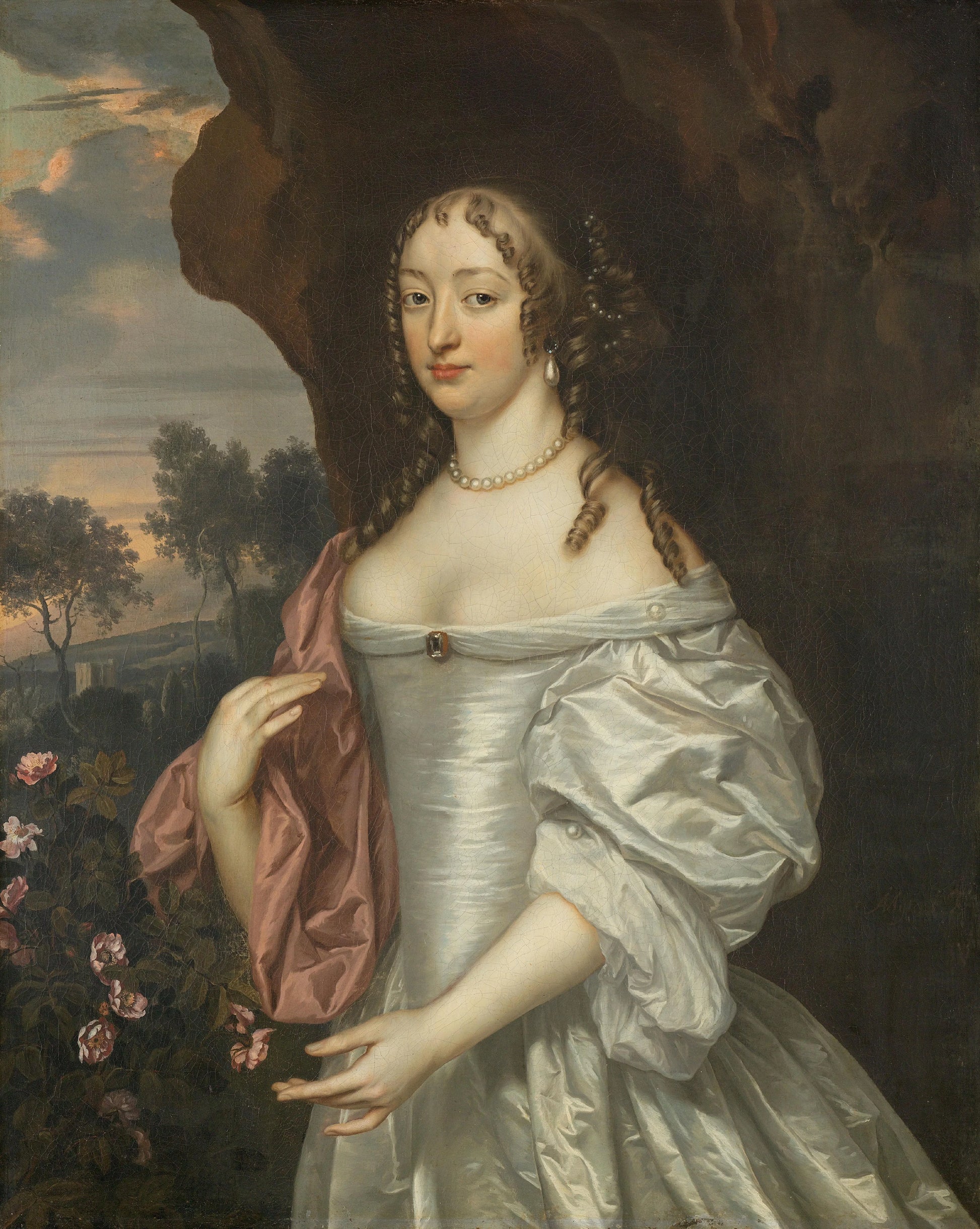 Portrait of Jacoba van Orliens (1643-91) – Jan Mijtens (eigenhandig gesigneerd) Vintage Portrait Art Print | Wall Art Poster