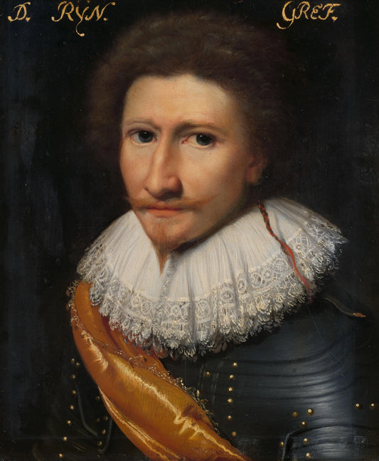 Portrait of Johann Conrad von Salm (1590-1625), Waldgrave and Rhinegrave of Dhaun – workshop of Jan Antonisz van Ravesteyn Vintage Portrait Art Print | Wall Art Poster