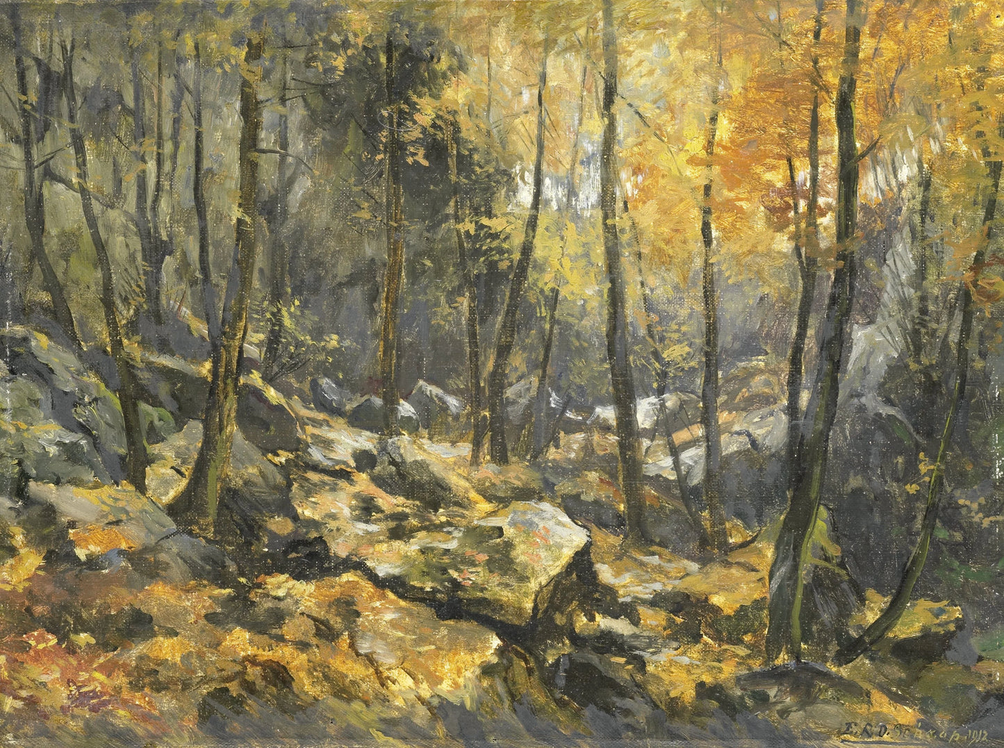 'Felsenmeer' – Egbert Rubertus Derk Schaap Vintage Landscape Art Print | Wall Art Poster
