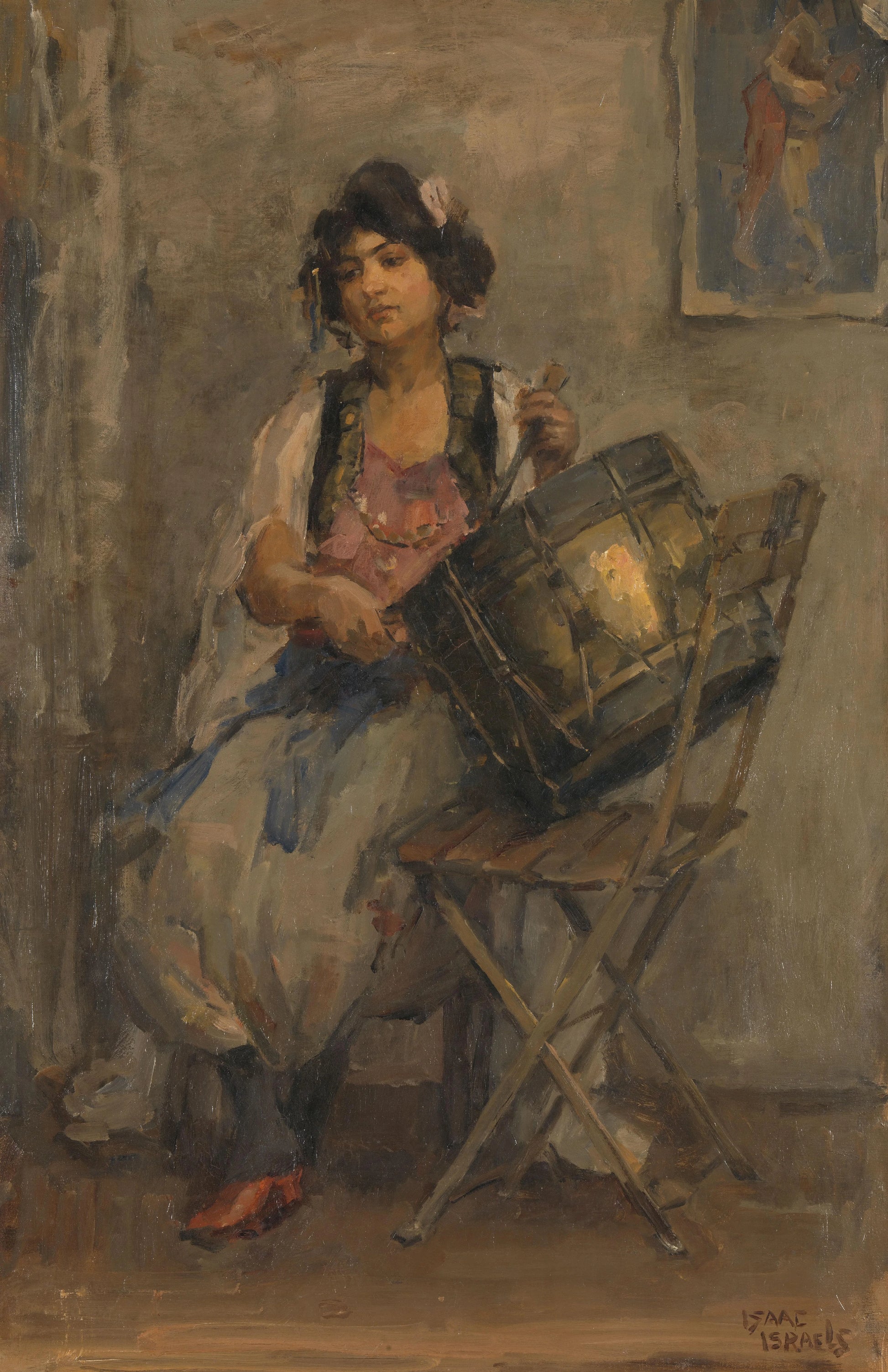 The Lady Drummer – Isaac Israels Vintage Art Print | Wall Art Poster