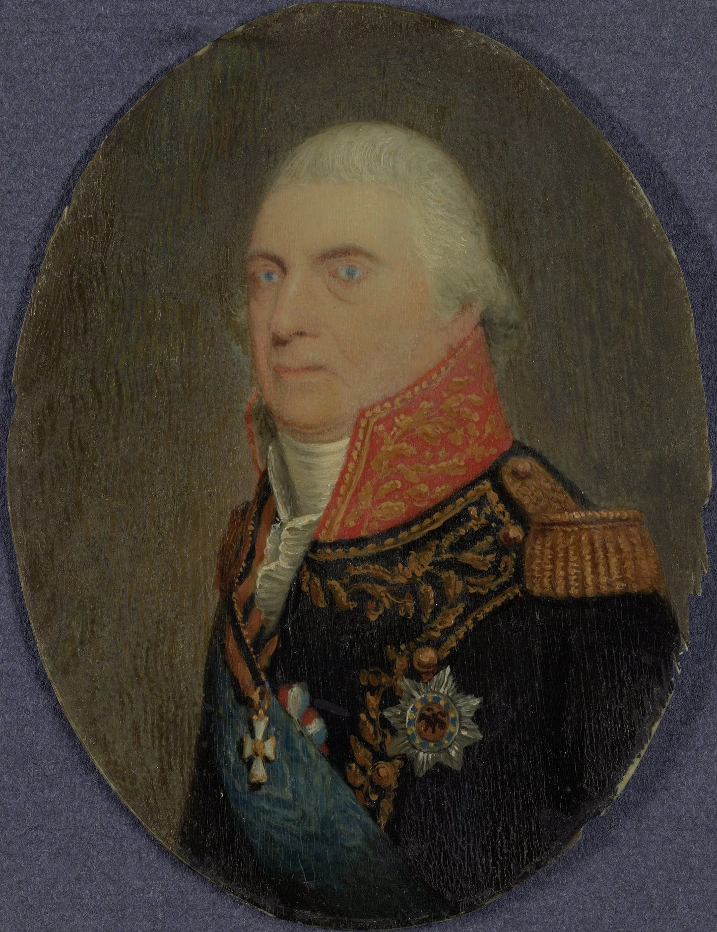 Jan Hendrik van Kinsbergen (1735-1819). Vice-admiraal, buitengewoon maarschalk der Hollandse zeemacht – anoniem Vintage Art Print | Wall Art Poster