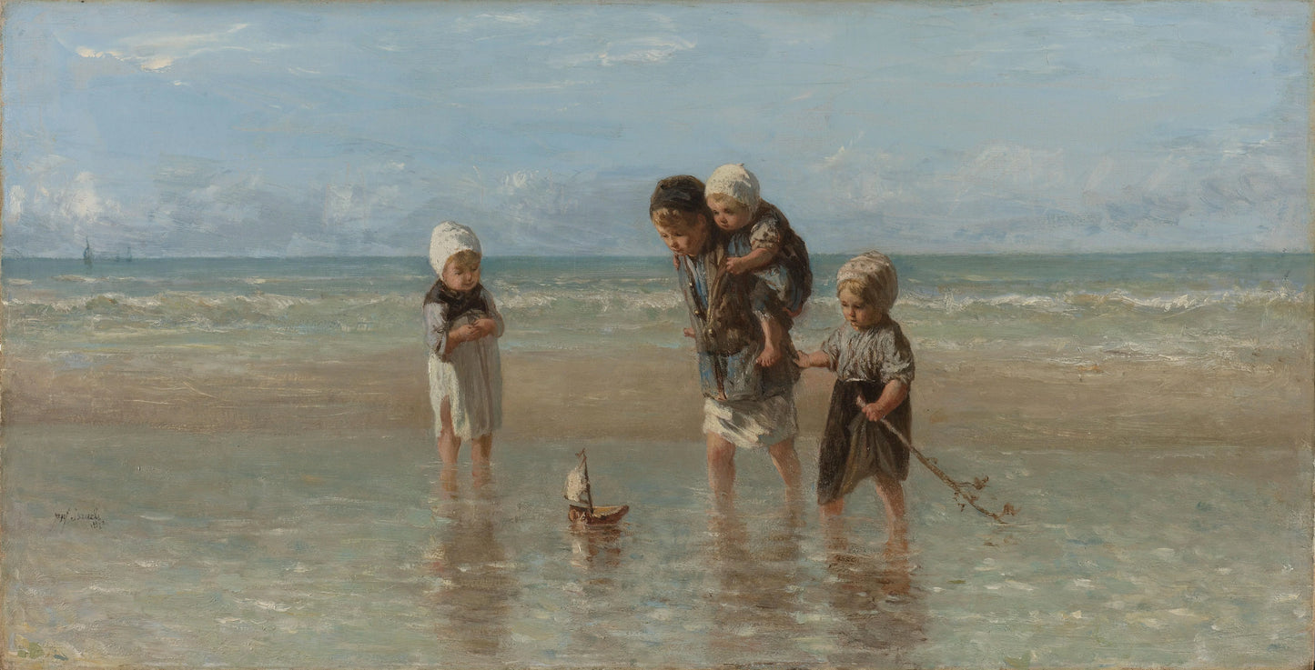 Children of the Sea – Jozef Israëls Vintage Nautical Scene Art Print | Wall Art Poster