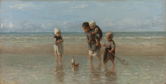 Children of the Sea – Jozef Israëls Vintage Nautical Scene Art Print | Wall Art Poster