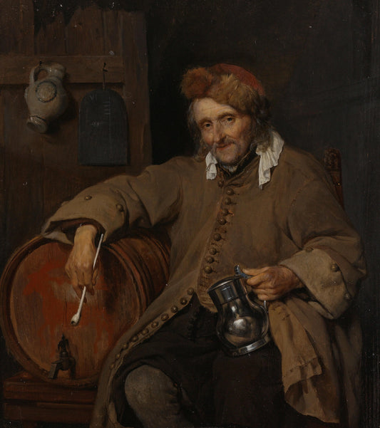 The Old Drinker – Gabriël Metsu Vintage Art Print | Wall Art Poster