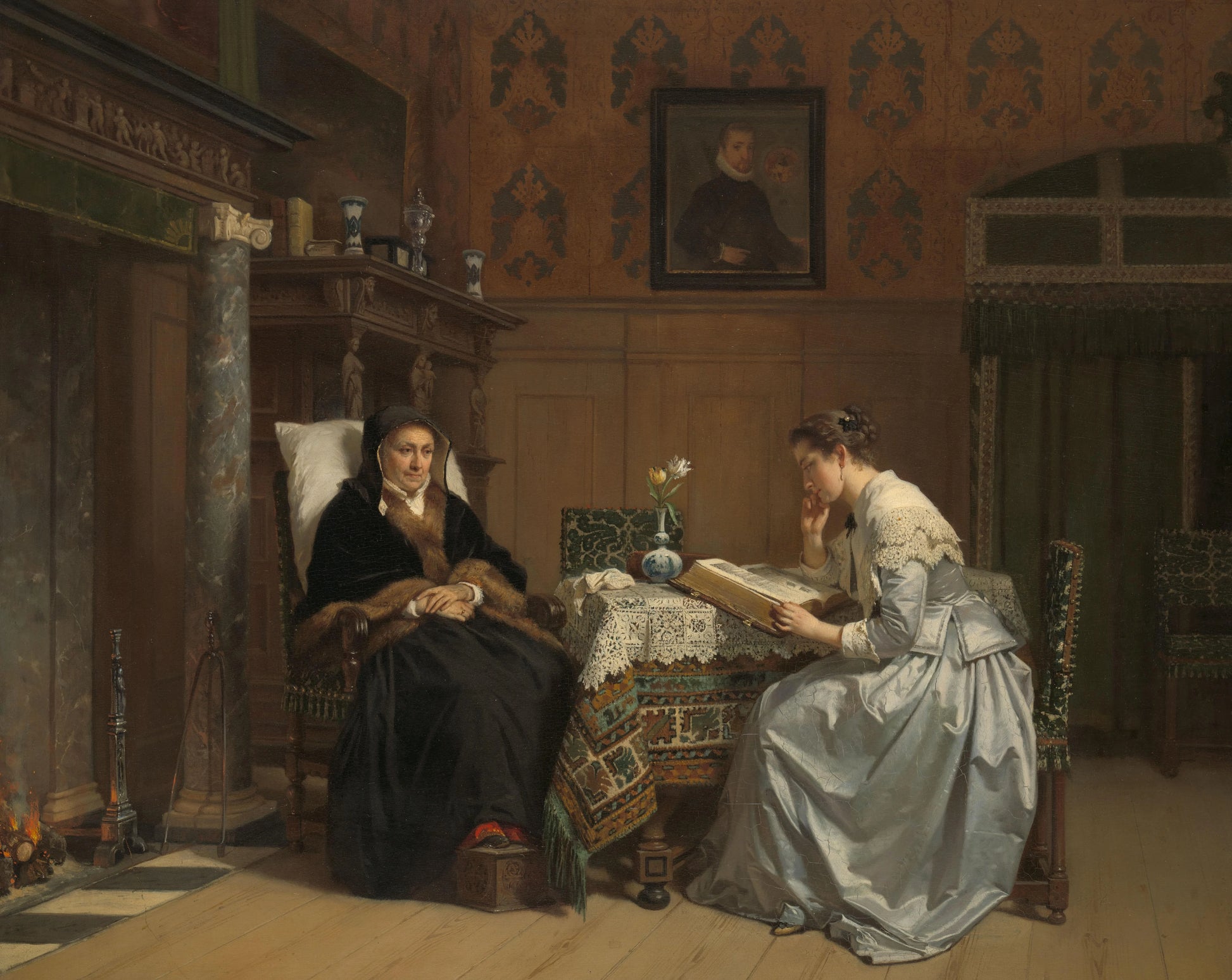 Sunday Morning – Hendrik Jacobus Scholten Vintage Religious Scene Art Print | Wall Art Poster