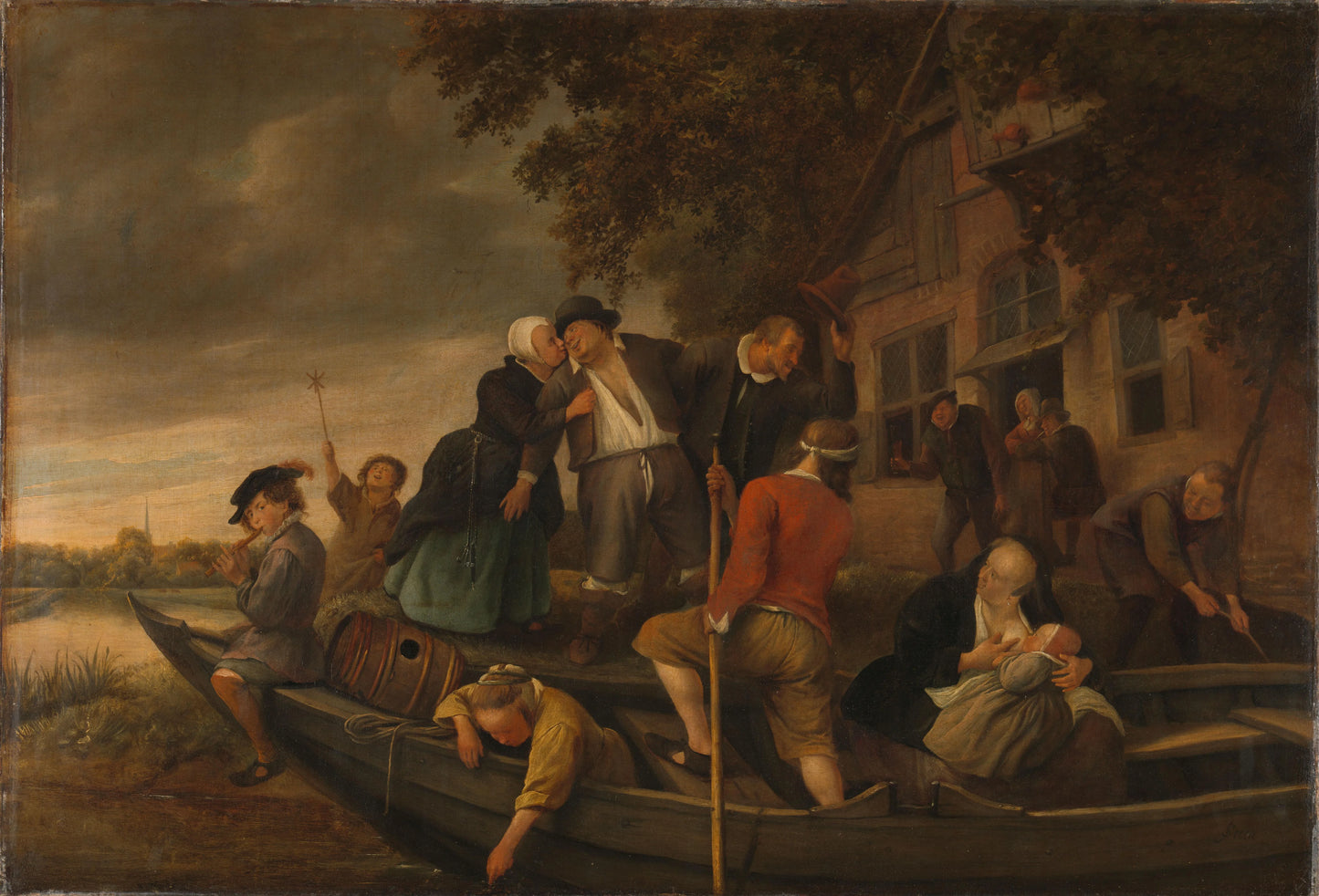 The merry homecoming – Jan Havicksz. Steen Vintage Art Print | Wall Art Poster
