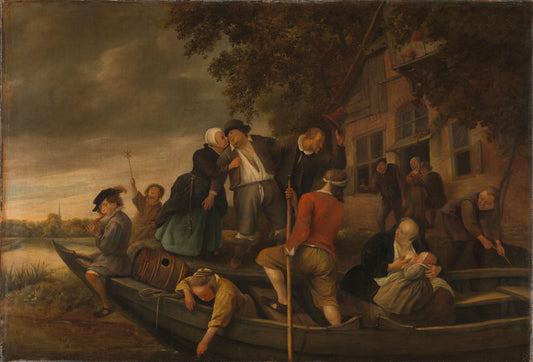 The merry homecoming – Jan Havicksz. Steen Vintage Art Print | Wall Art Poster