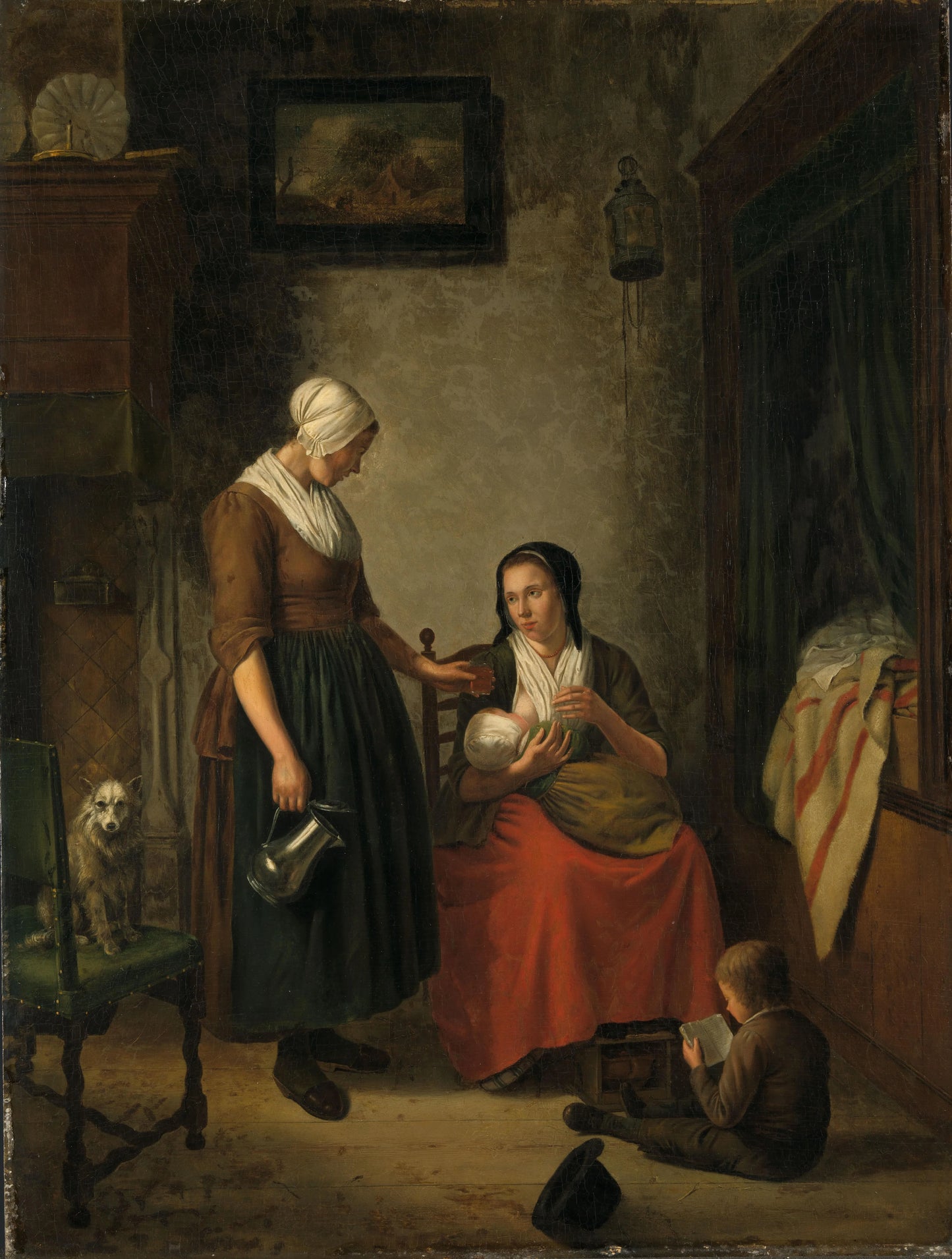 'Good Neighbors' – Johannes Christiaan Janson Vintage Art Print | Wall Art Poster