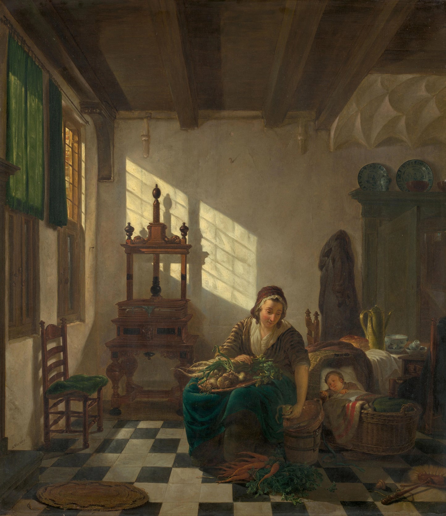 The Housewife – Abraham van Strij (I) Vintage Art Print | Wall Art Poster
