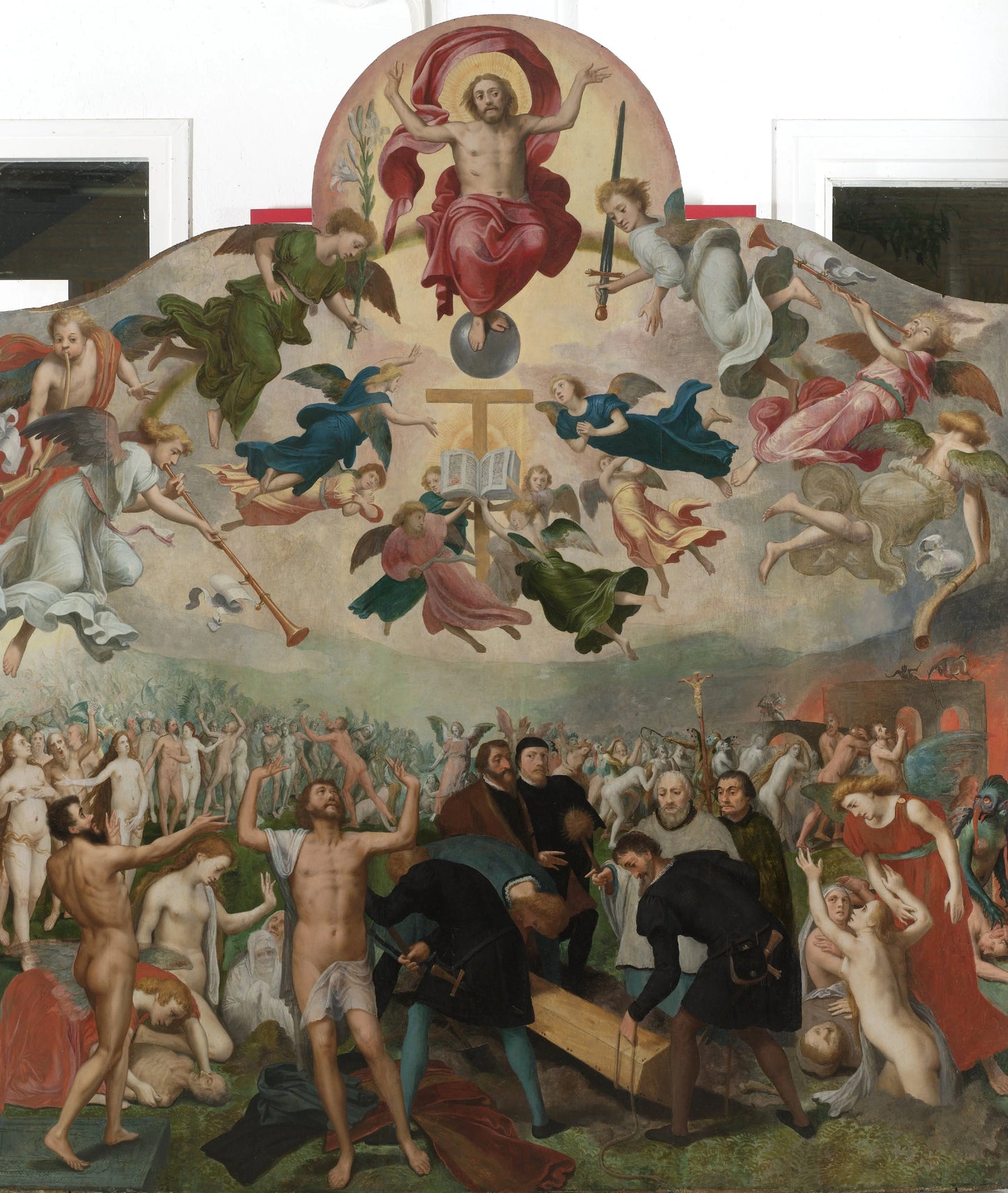 Last Judgment and the Burying of the Dead – circle of Bernard van Orley Vintage Art Print | Wall Art Poster
