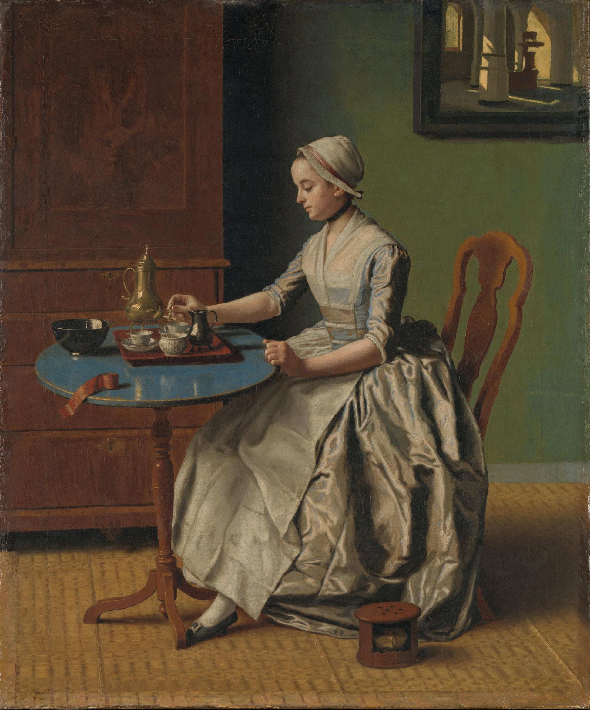 A Dutch Girl at Breakfast – Jean-Etienne Liotard Vintage Art Print | Wall Art Poster