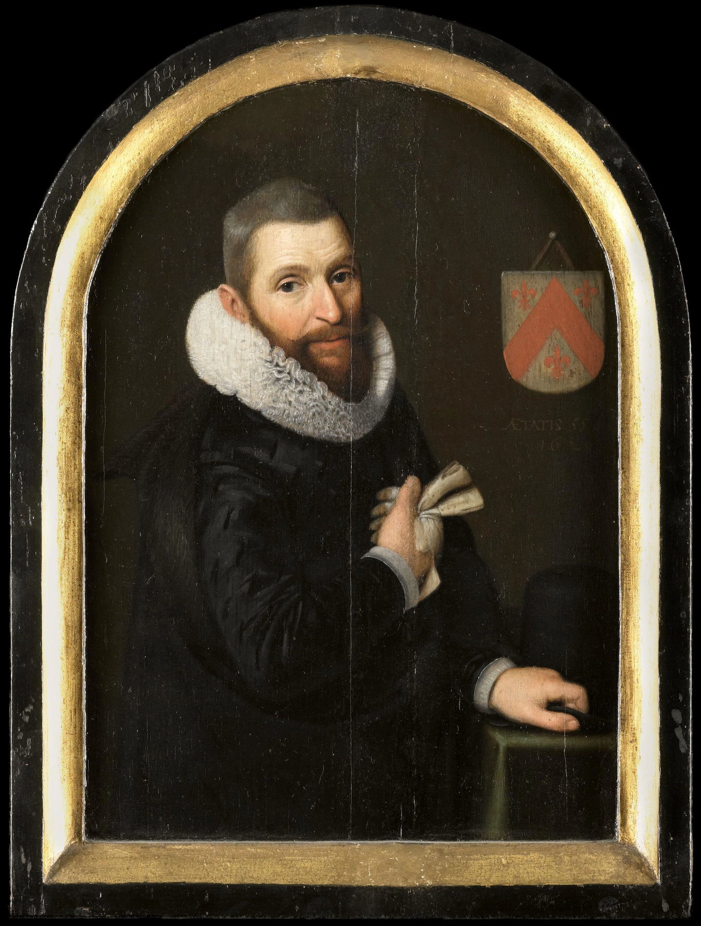 Portrait of Johan Gerritsz van Schoterbosch (c. 1564-1654) – attributed to Cornelis Engelsz Vintage Portrait Art Print | Wall Art Poster