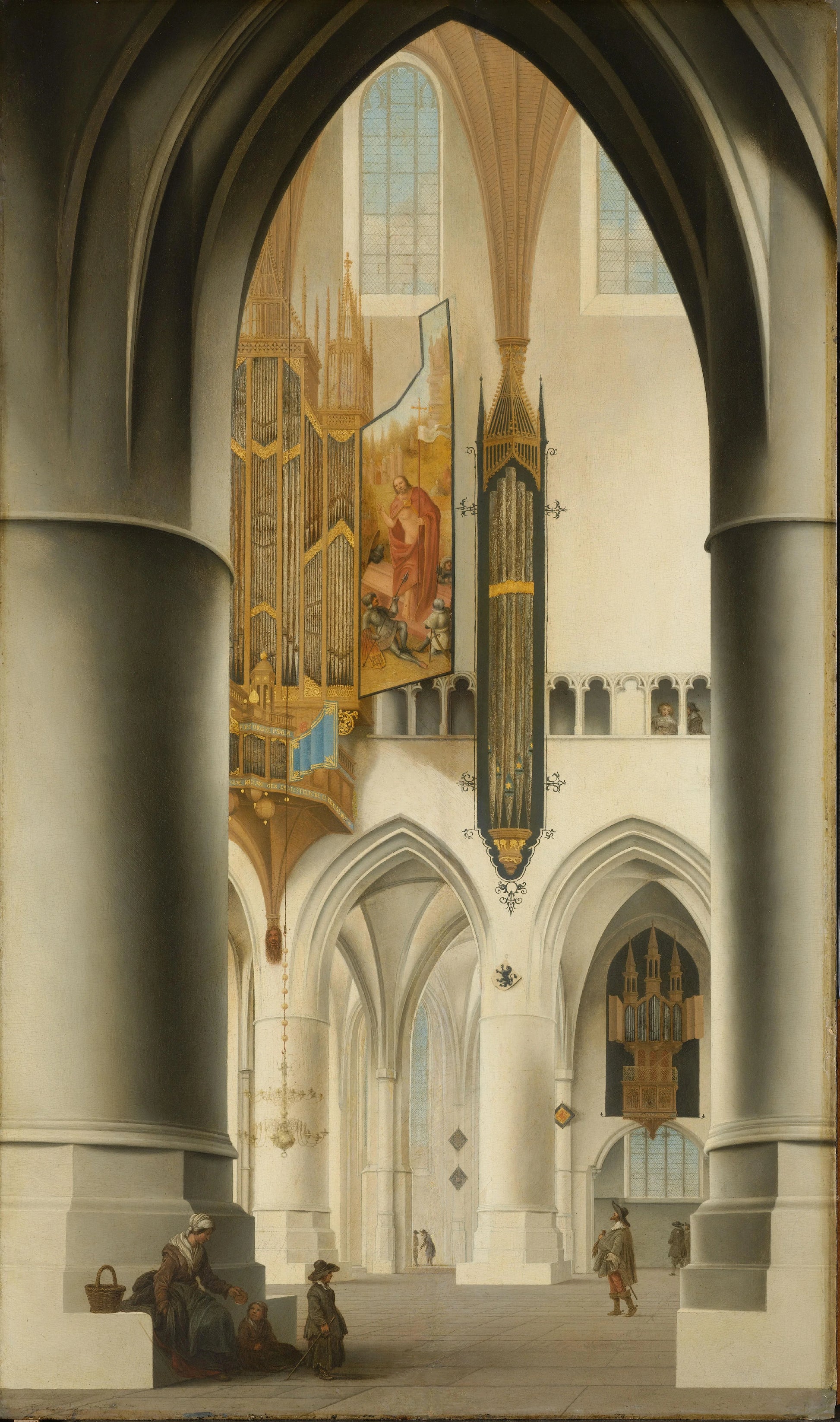 Interior of the Church of St Bavo in Haarlem – Pieter Jansz Saenredam (signed by artist) Vintage Art Print | Wall Art Poster