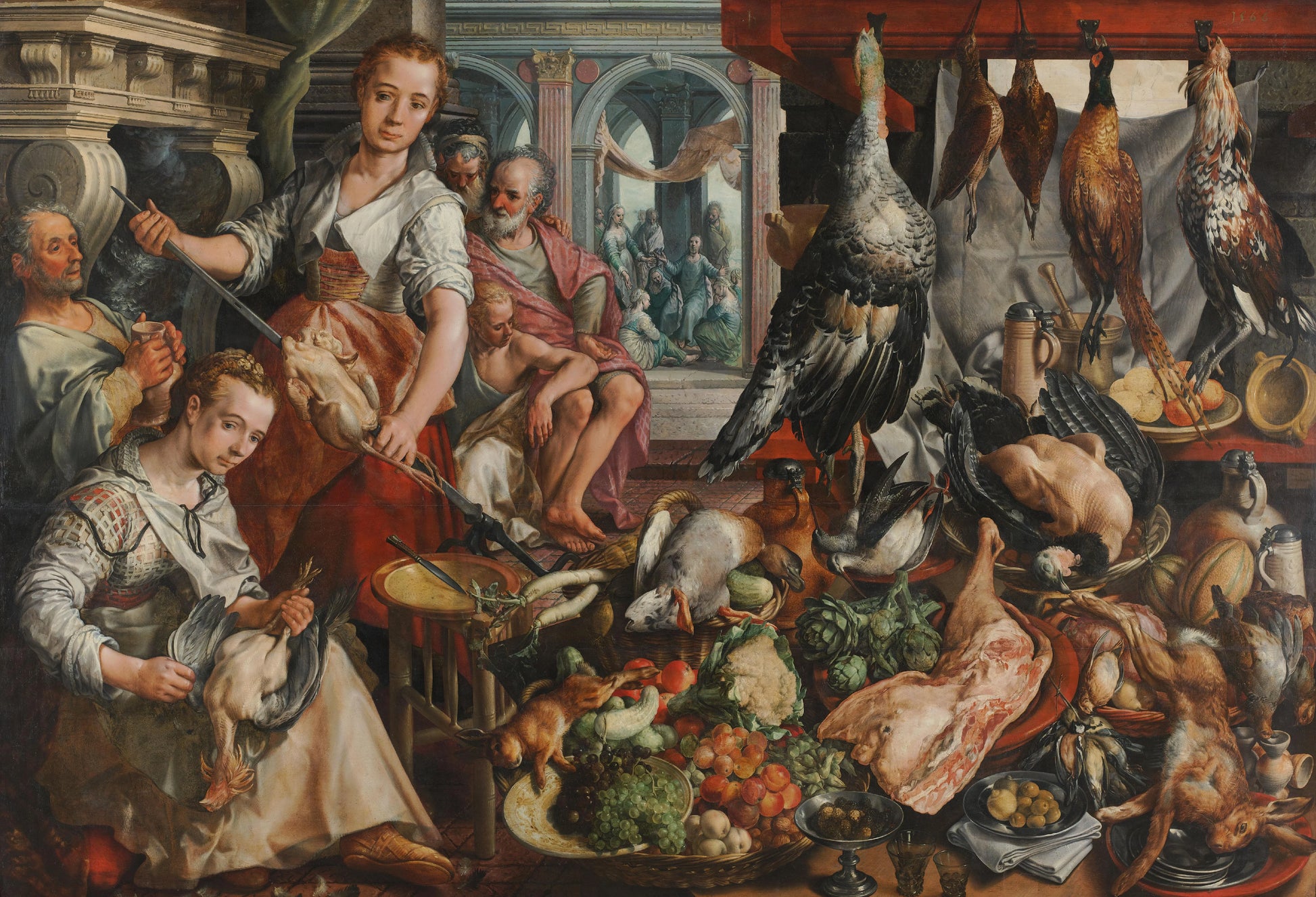 The Well-stocked Kitchen – Joachim Bueckelaer Vintage Art Print | Wall Art Poster