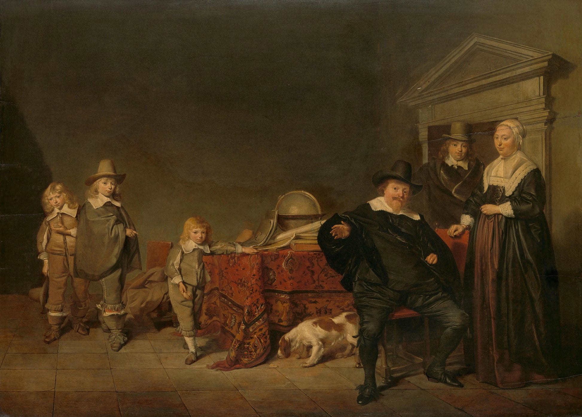 Family Group – Pieter Codde (eigenhandig gesigneerd) Vintage Portrait Art Print | Wall Art Poster