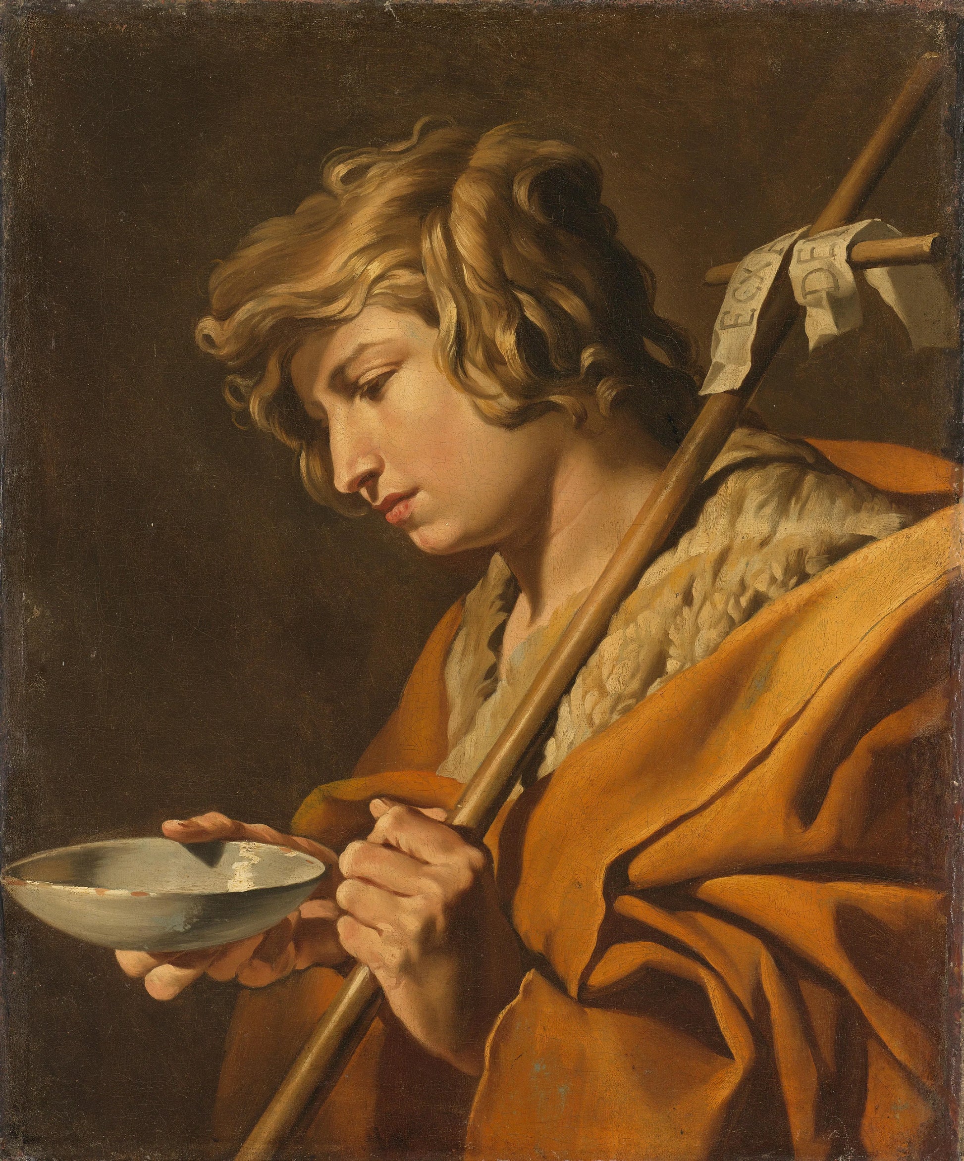 St John the Baptist – attributed to Matthias Stom Vintage Art Print | Wall Art Poster